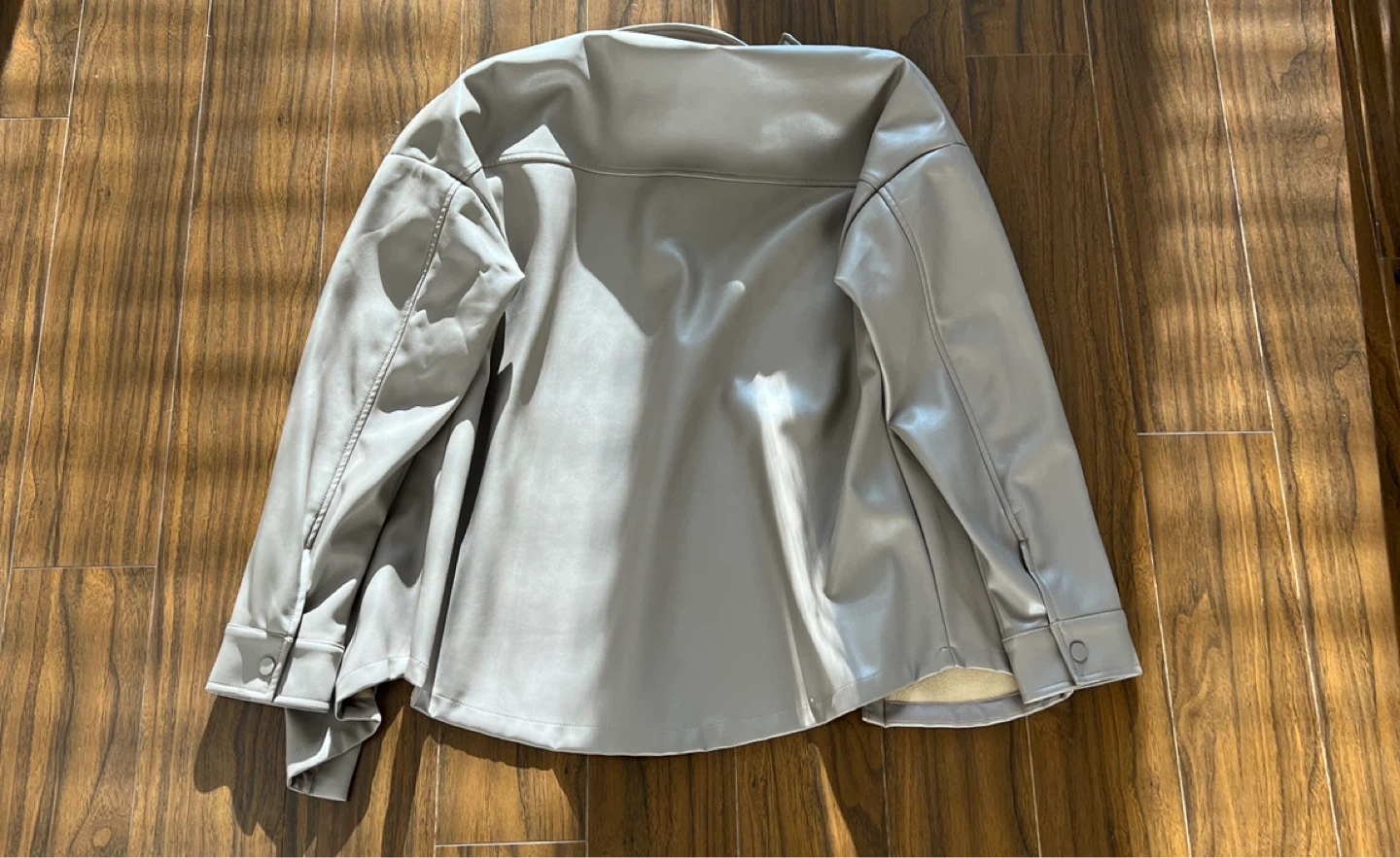 Dynamite Faux Leather Shacket - Size P/S - photo 4