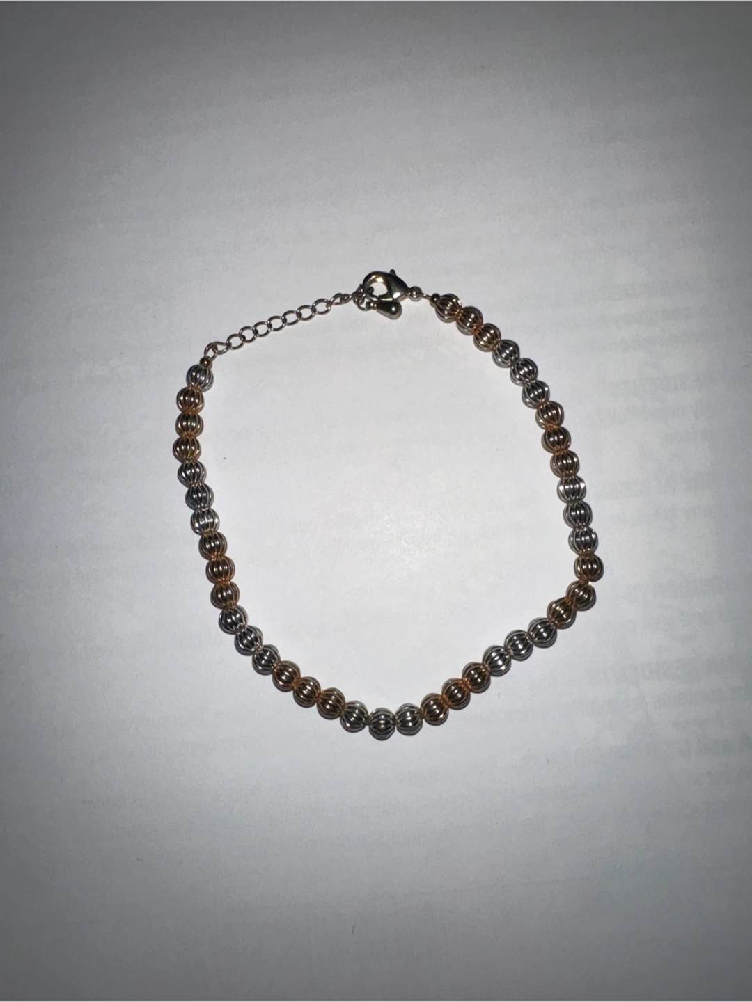 Adjustable Tricolor Beaded Bracelet - photo 2