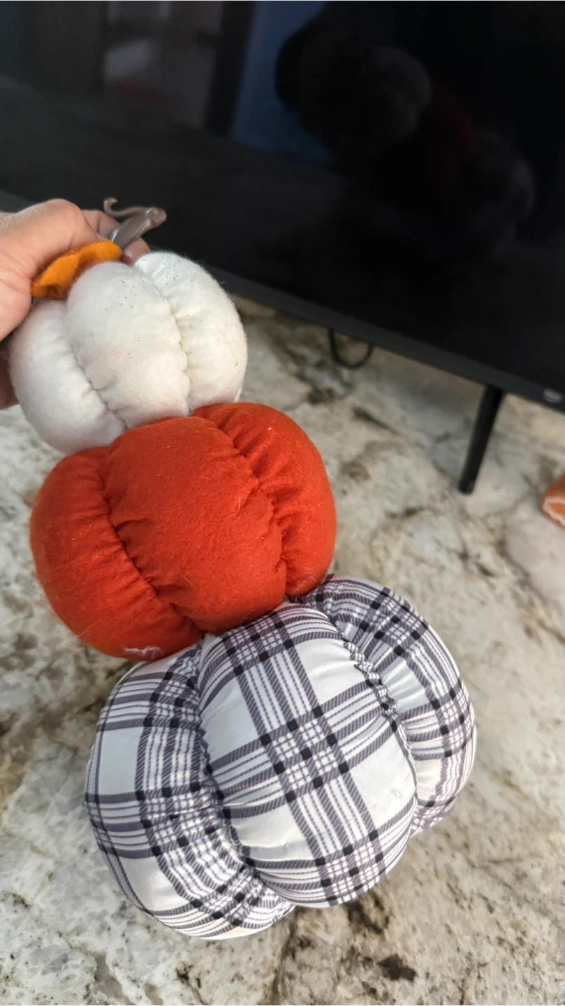 Stacked Fabric Pumpkins - Fall Decor check more photos - photo 2