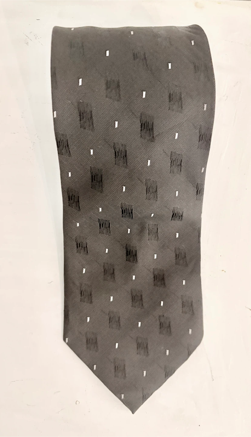 Festind Tie - Grey Patterned Necktie