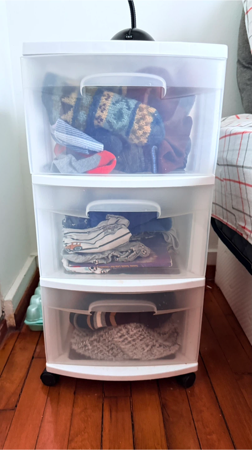 3-Drawer Rolling Storage Cart