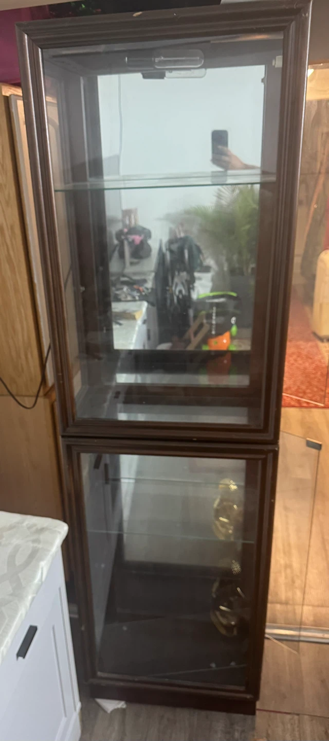 Display Cabinet - Glass & Wood
