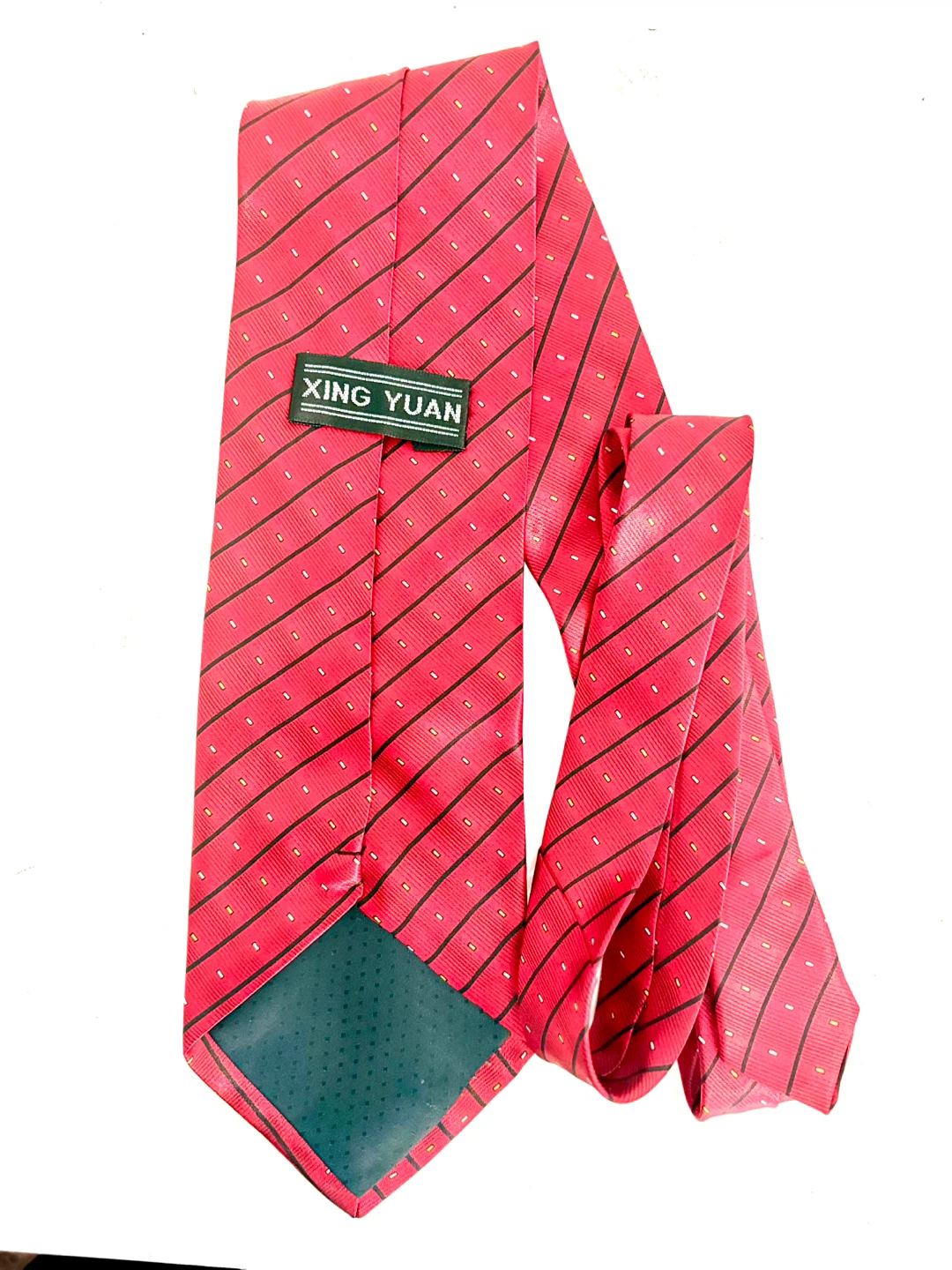 Xing Yuan Red Striped Necktie - photo 2
