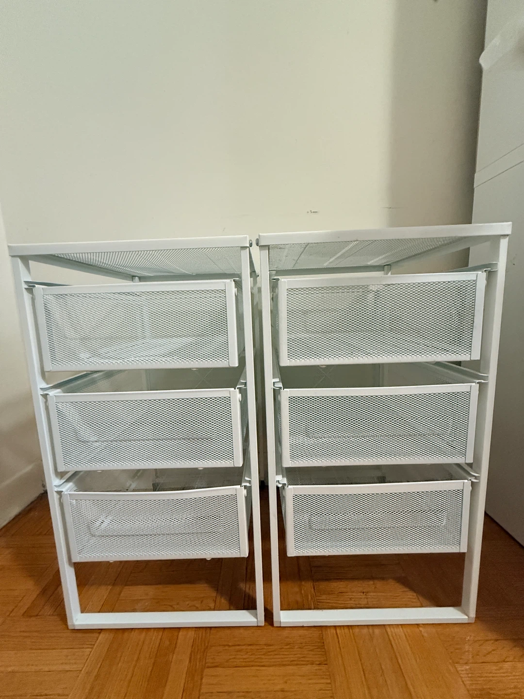 White Metal Mesh Drawer Unit IKEA lennart