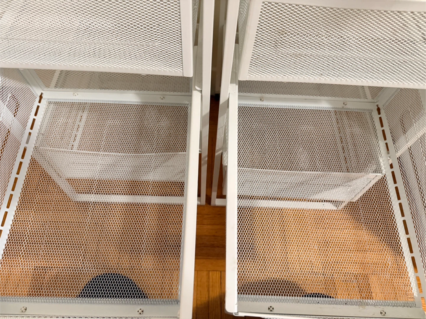 White Metal Mesh Drawer Unit IKEA lennart - photo 4