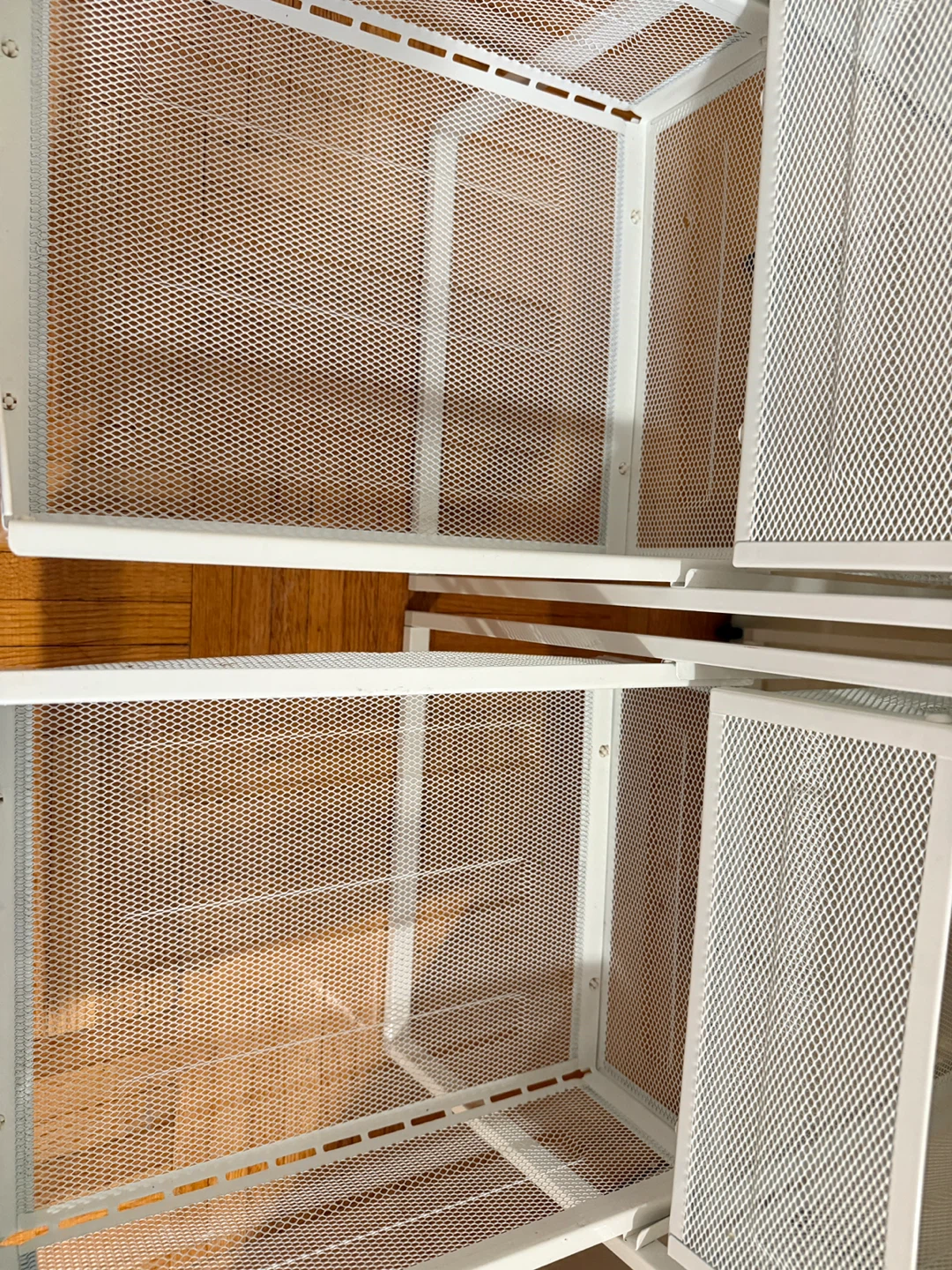 White Metal Mesh Drawer Unit IKEA lennart - photo 5
