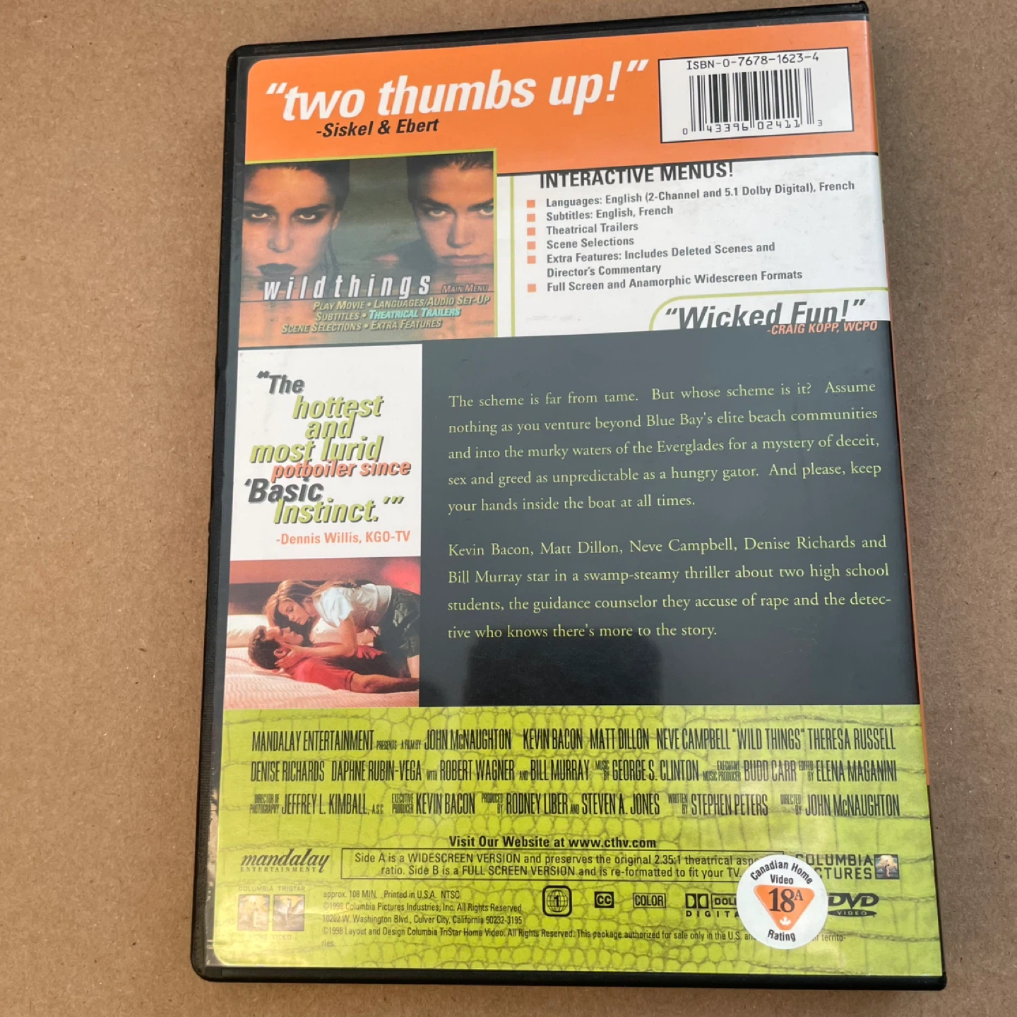 Wild Things DVD - photo 3