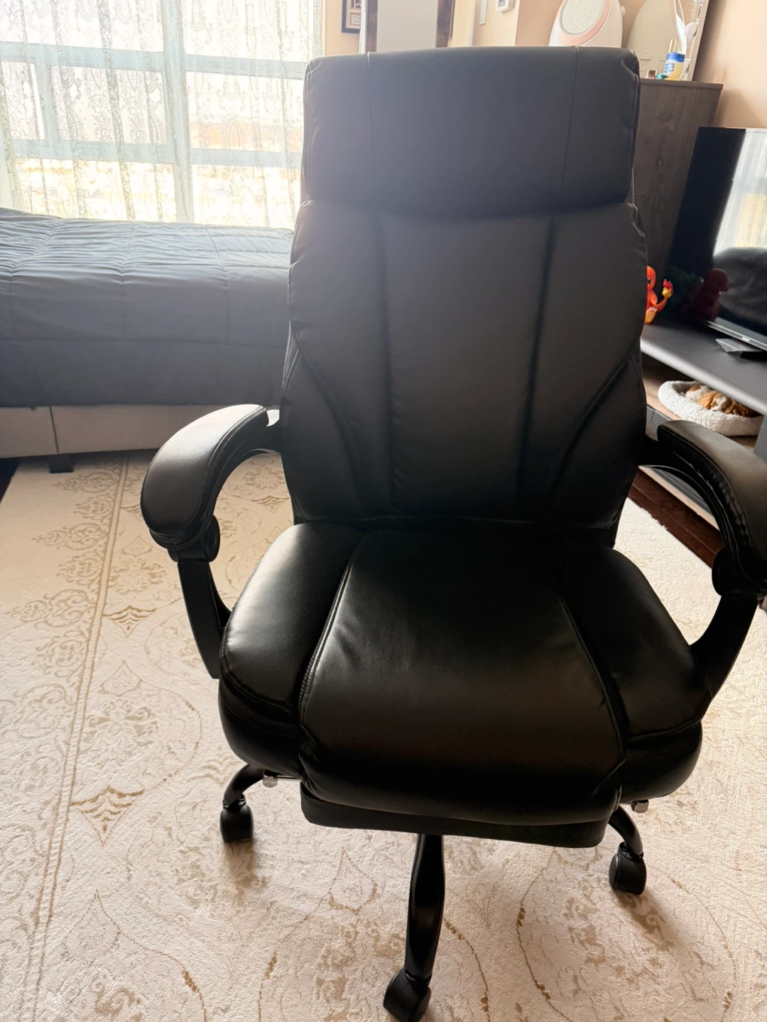 Black Leather Executive Office Chair