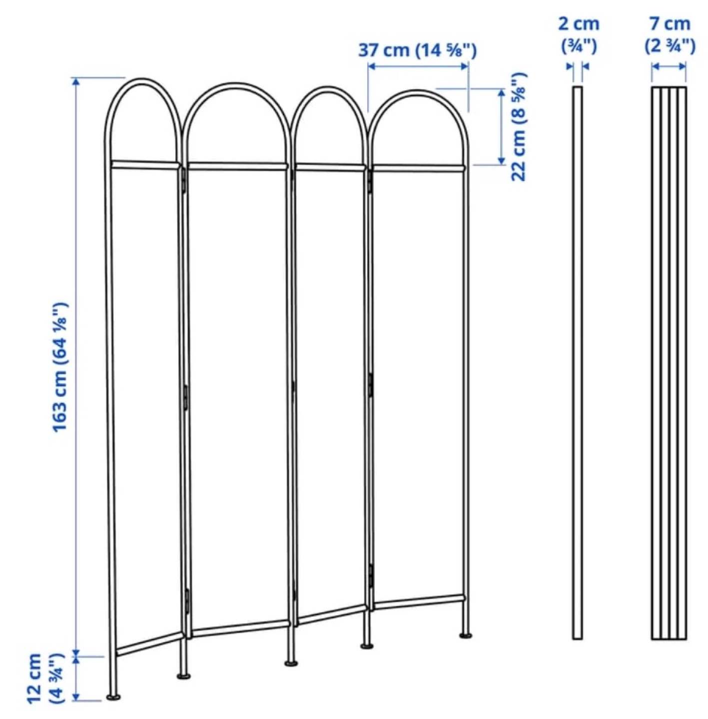 Ikea Screen Room Divider - Black - photo 4