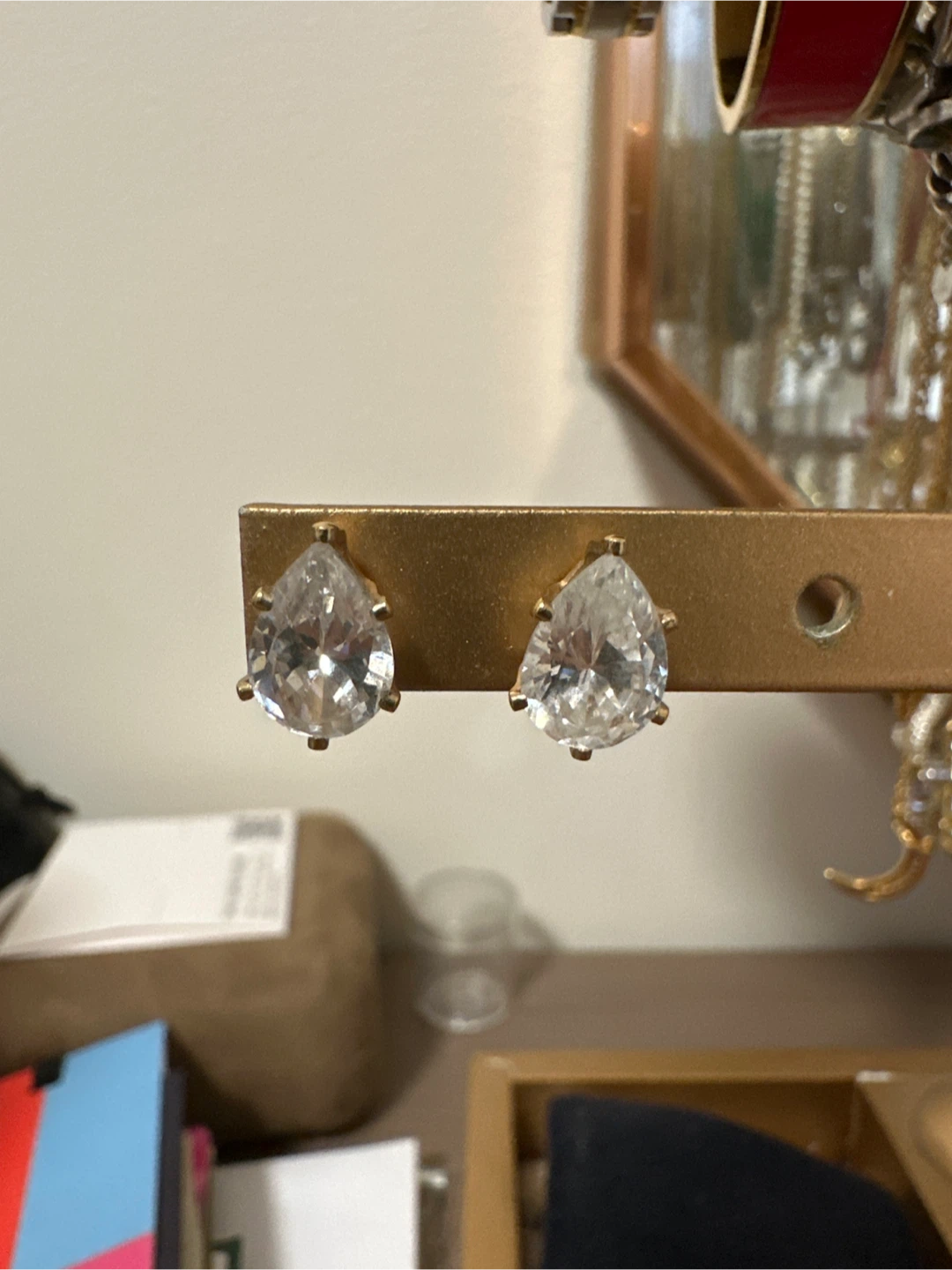 Teardrop Stud Earrings