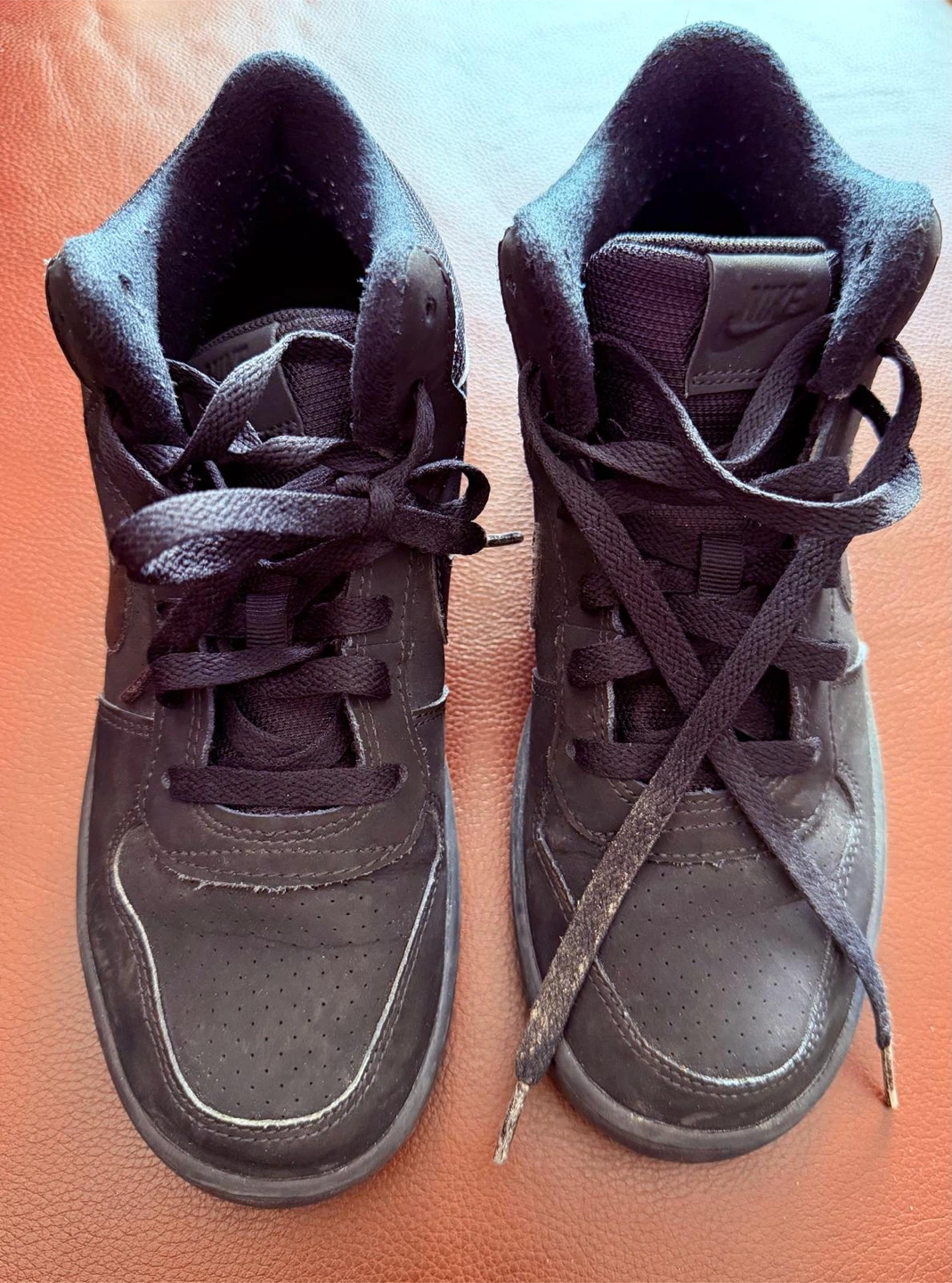 Nike Court Borough Mid 2 Black Sneakers - Size 6.5Y