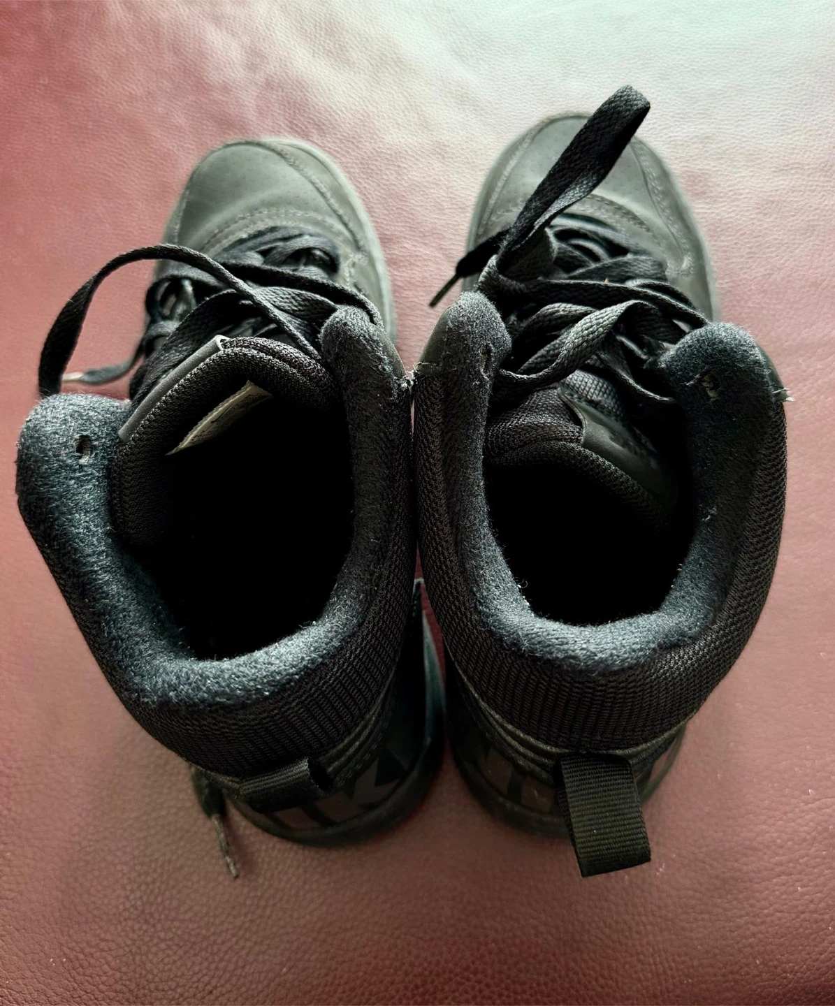 Nike Court Borough Mid 2 Black Sneakers - Size 6.5Y - photo 2