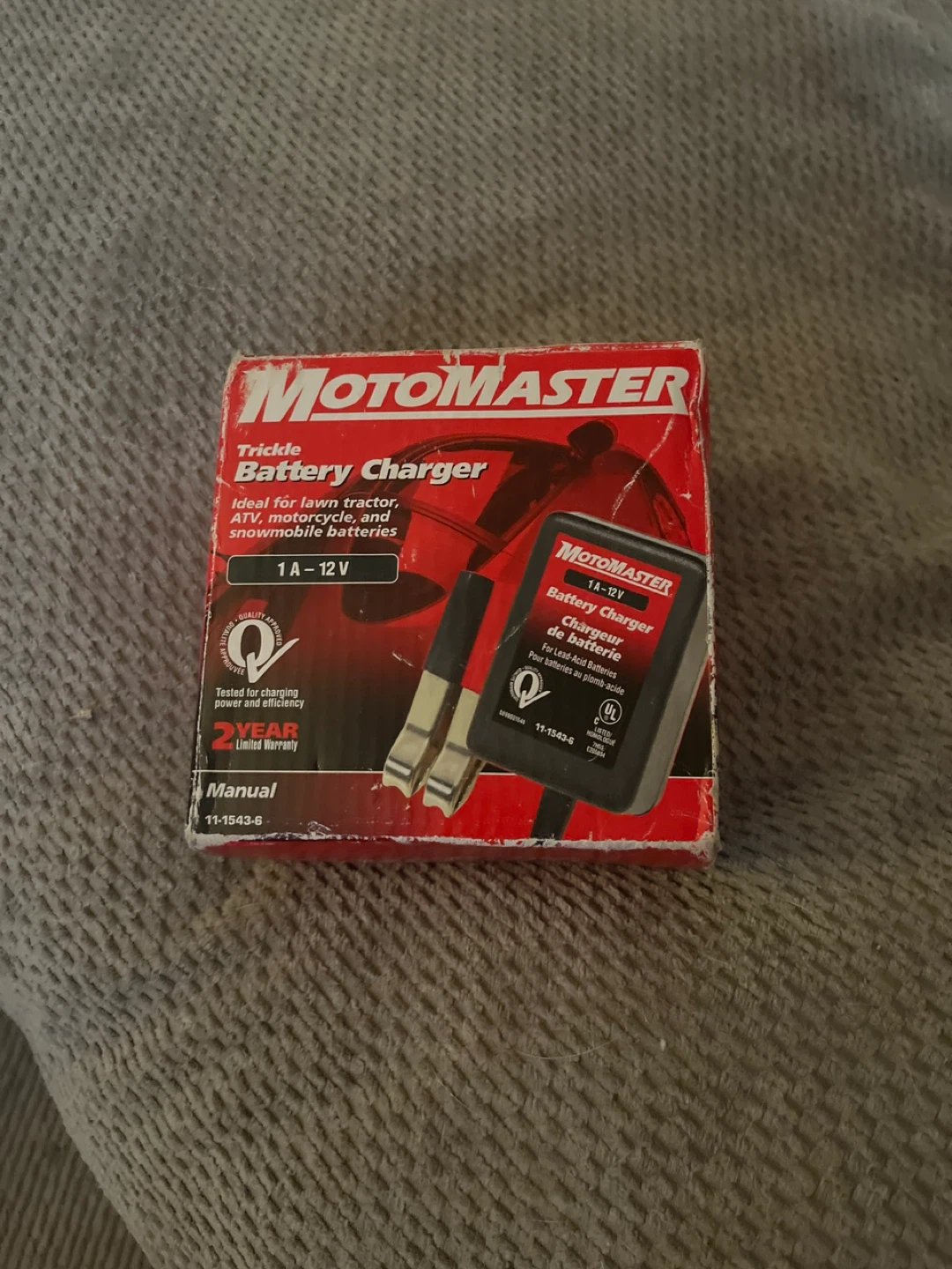 MotoMaster Trickle Battery Charger 1A-12V