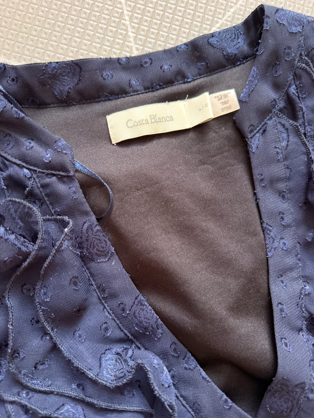 Costa Blanca Navy Blue Dress - Size L/G - photo 3