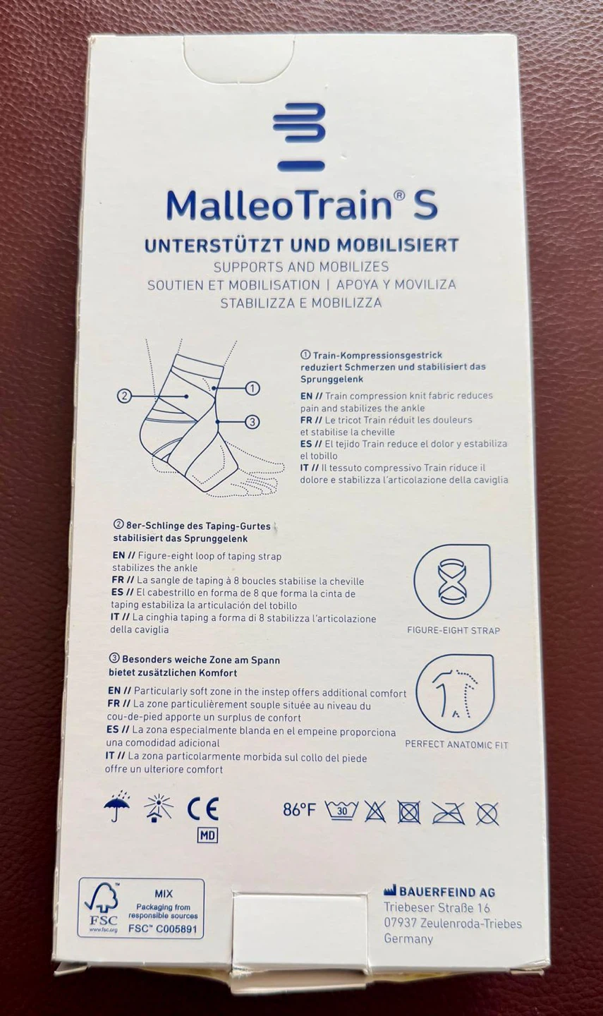 Bauerfeind MalleoTrain S Ankle Support Size S - photo 2