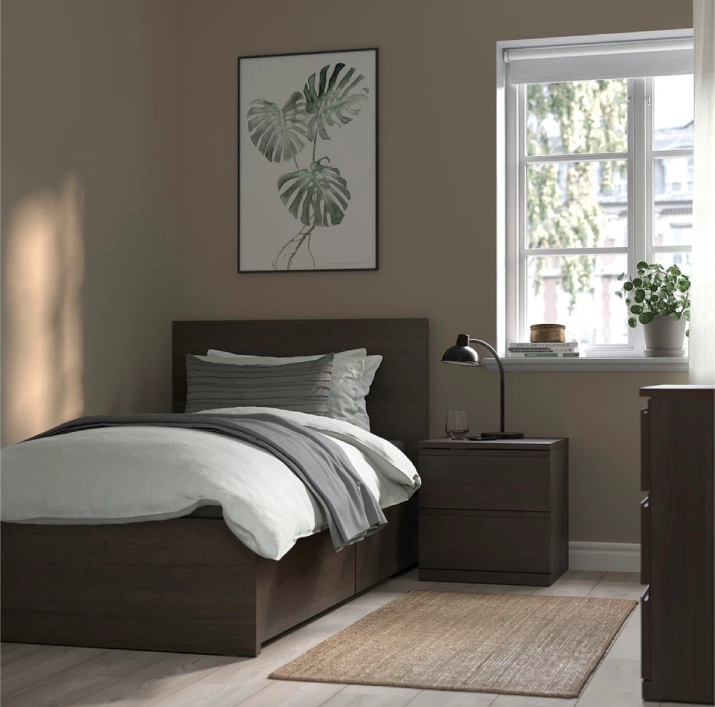 IKEA MALM Twin Bed Frame (with Slats + 2 Storage Drawers) - photo 2