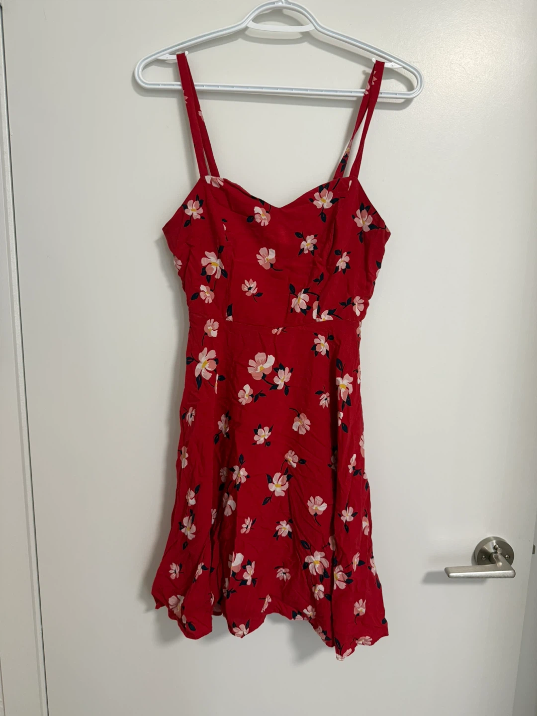 Old Navy Red Floral Cami Dress - Size Small
