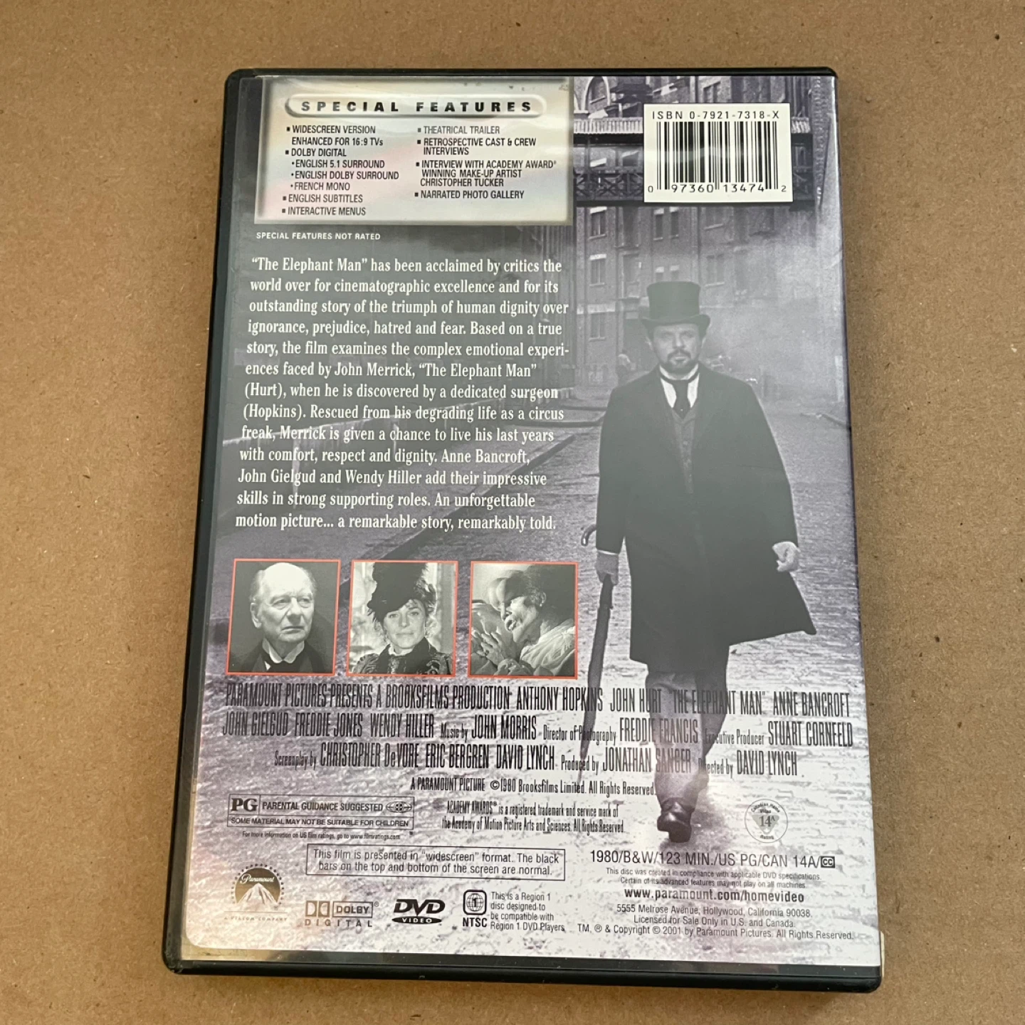 The Elephant Man DVD - Anthony Hopkins, John Hurt - photo 3