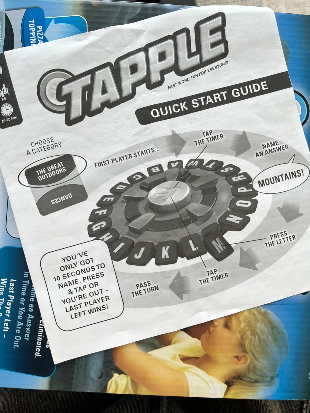 Moving sale—Tapple -fast word fun board game - photo 4