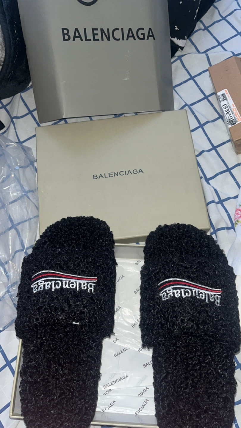 Balenciaga Black Slides