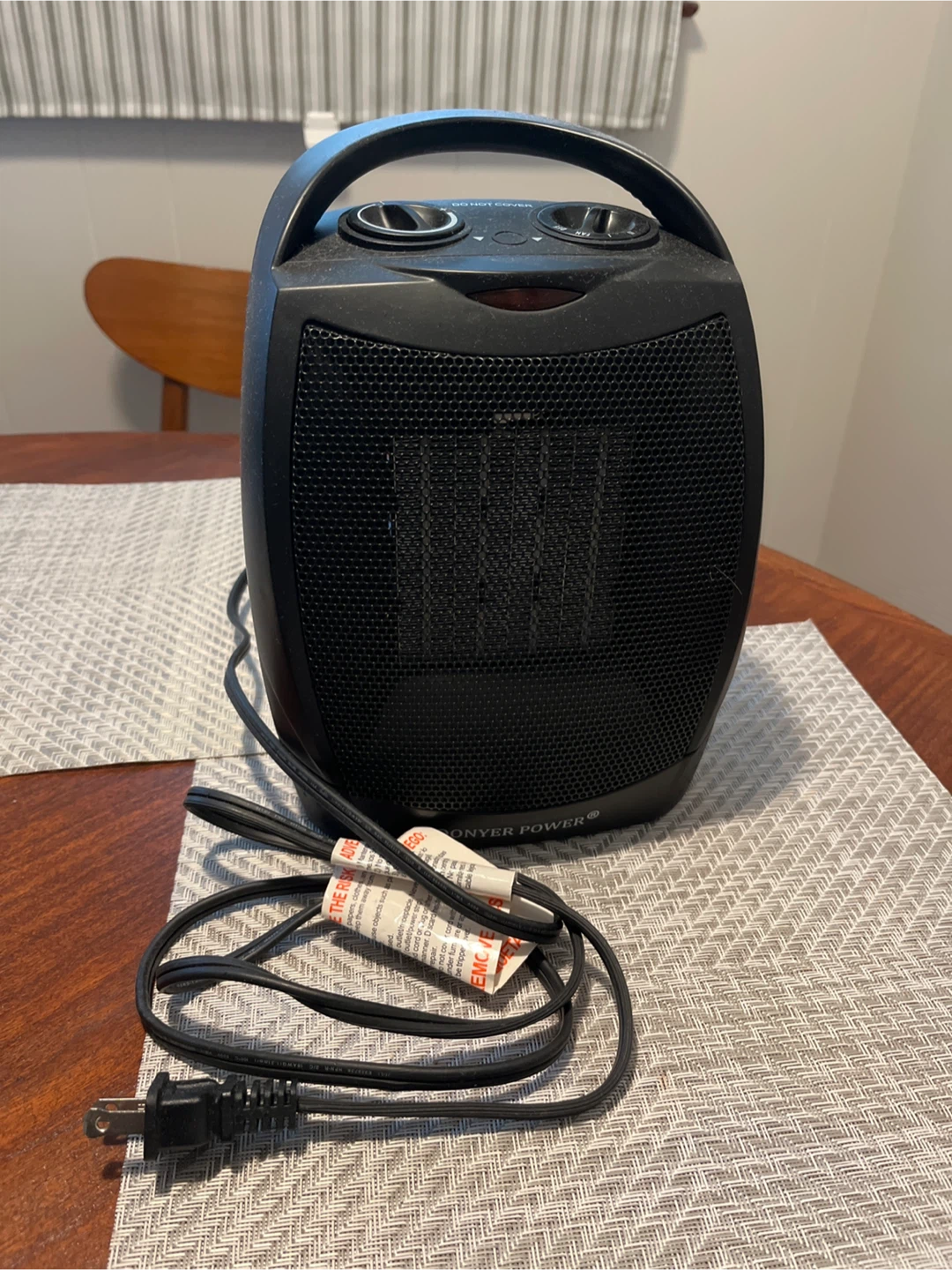 Donyer Power Personal Space Heater - Black