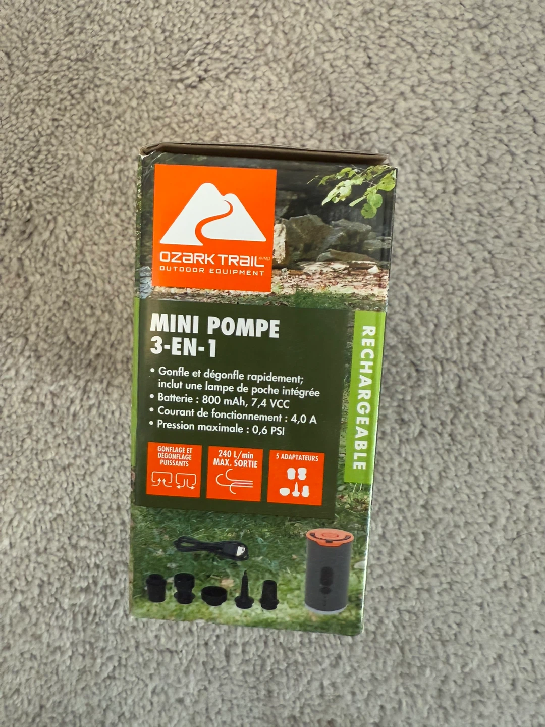 Ozark Trail 3-in-1 Mini Rechargeable Pump - New - photo 2