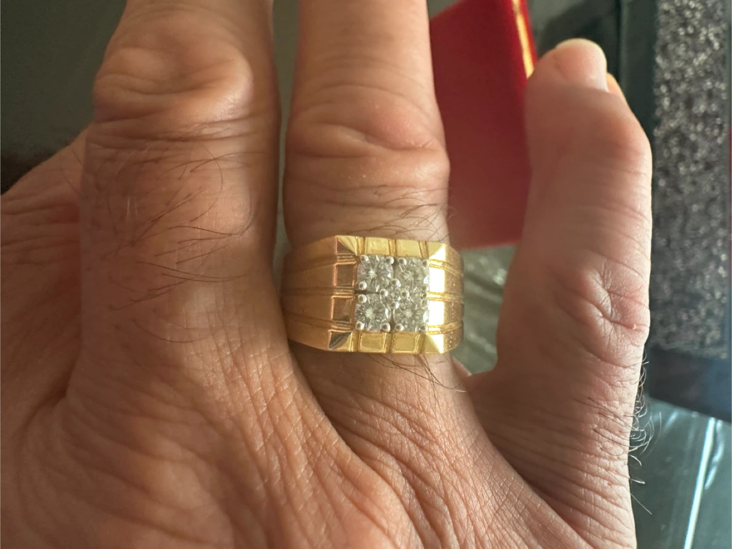 Gold Ring with Diamonds