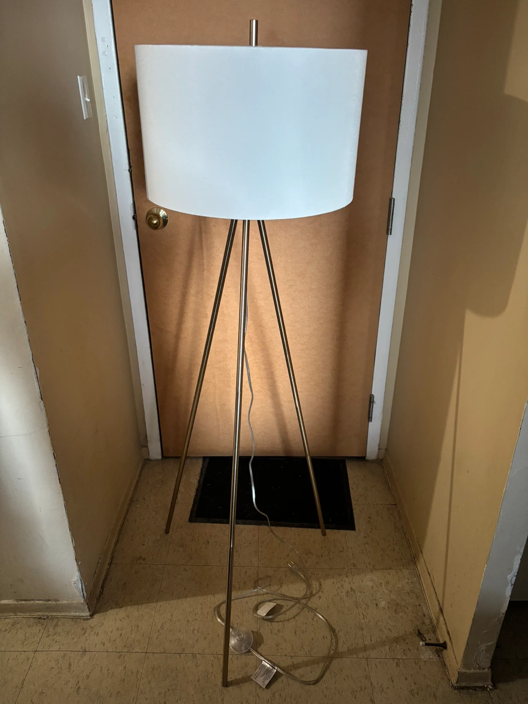 Tripod Floor Lamp - Gold Finish - photo 3
