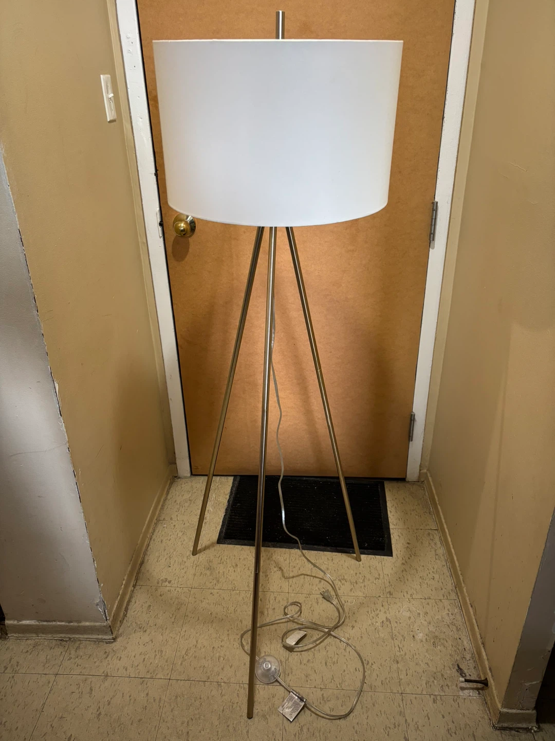 Tripod Floor Lamp - Gold Finish - photo 2