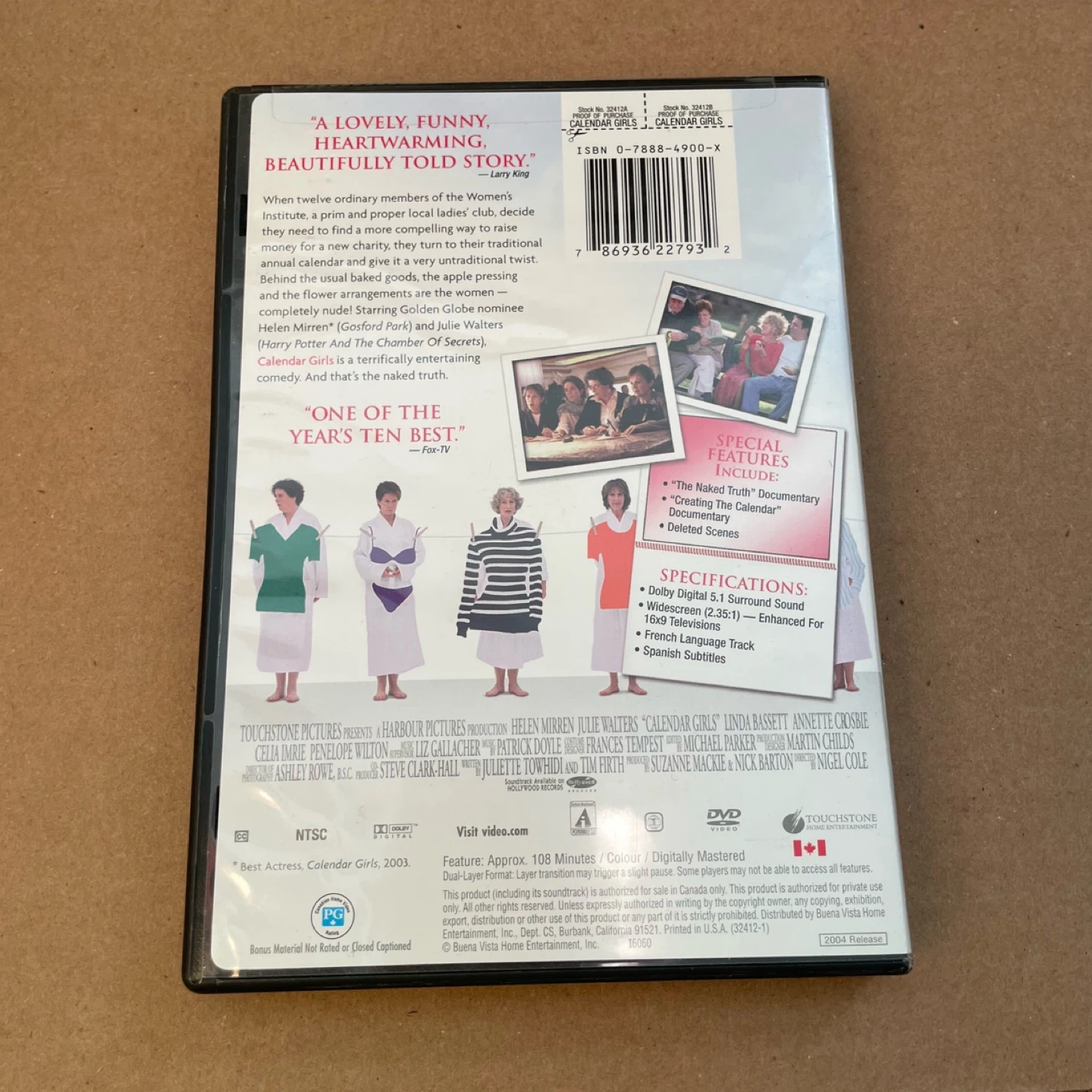 Calendar Girls DVD - Helen Mirren, - photo 3