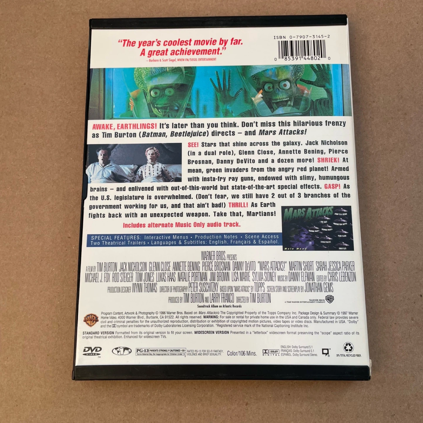 Mars Attacks! DVD - photo 3