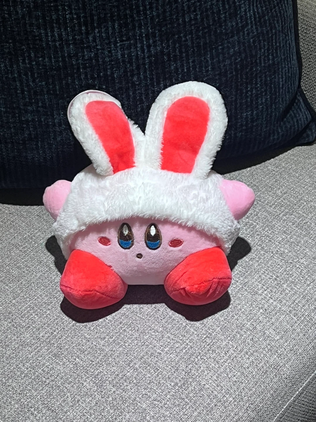Kirby Plush Toy with Bunny Hat