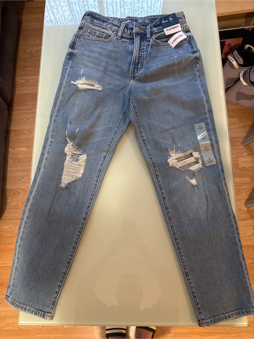 New Old Navy OG Straight High Rise Jeans - Size 4