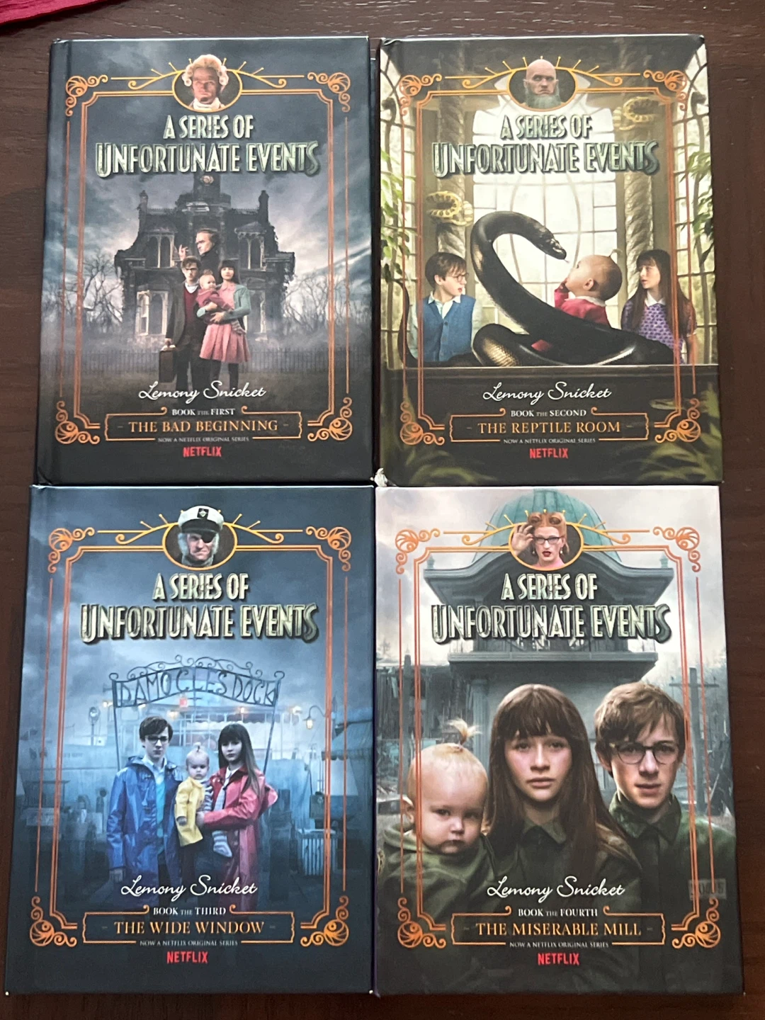 A Series of Unfortunate Events Books 1-4