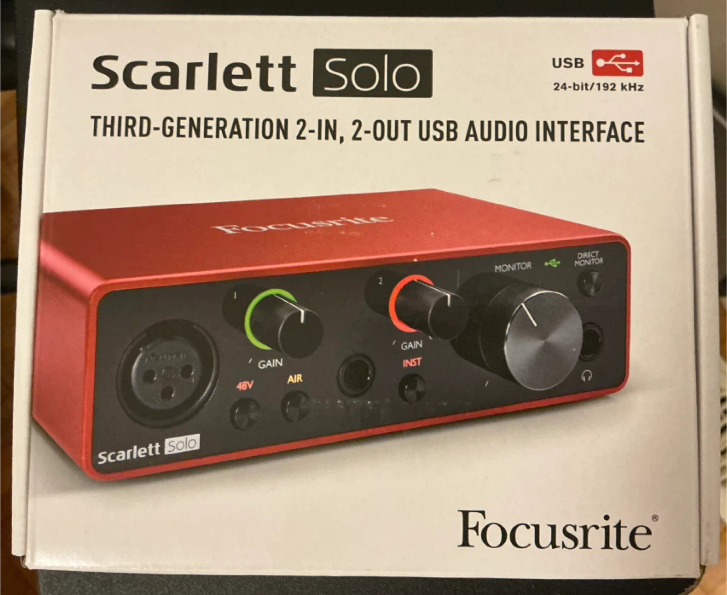 🥕Focusrite Scarlett Solo 3rd Gen USB Audio Interface