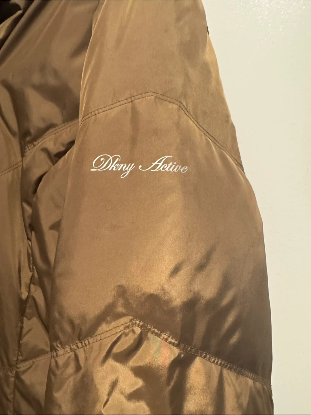 DKNY Active Brown Puffer Coat - Size XL - photo 3