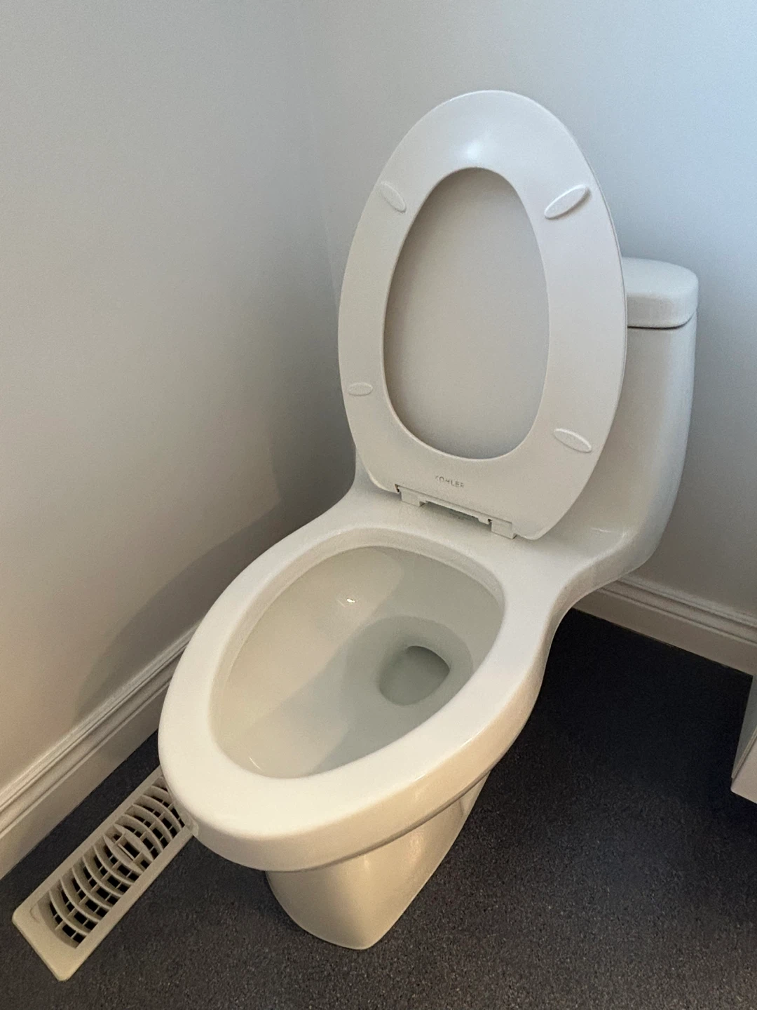 Used Koehler Elongated One Piece White Toilet - photo 2