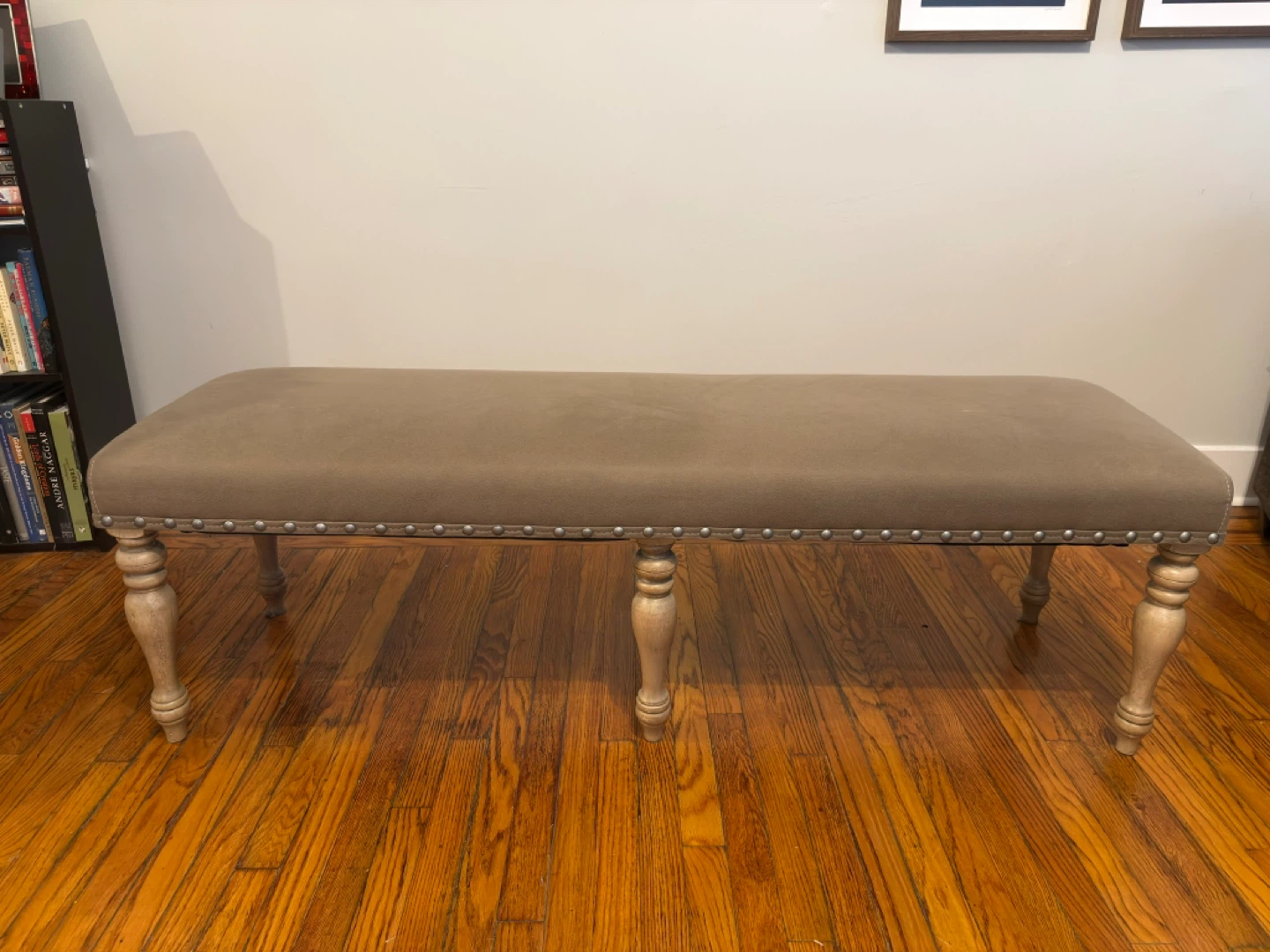 Upholstered Bench with Nailhead Trim - photo 2