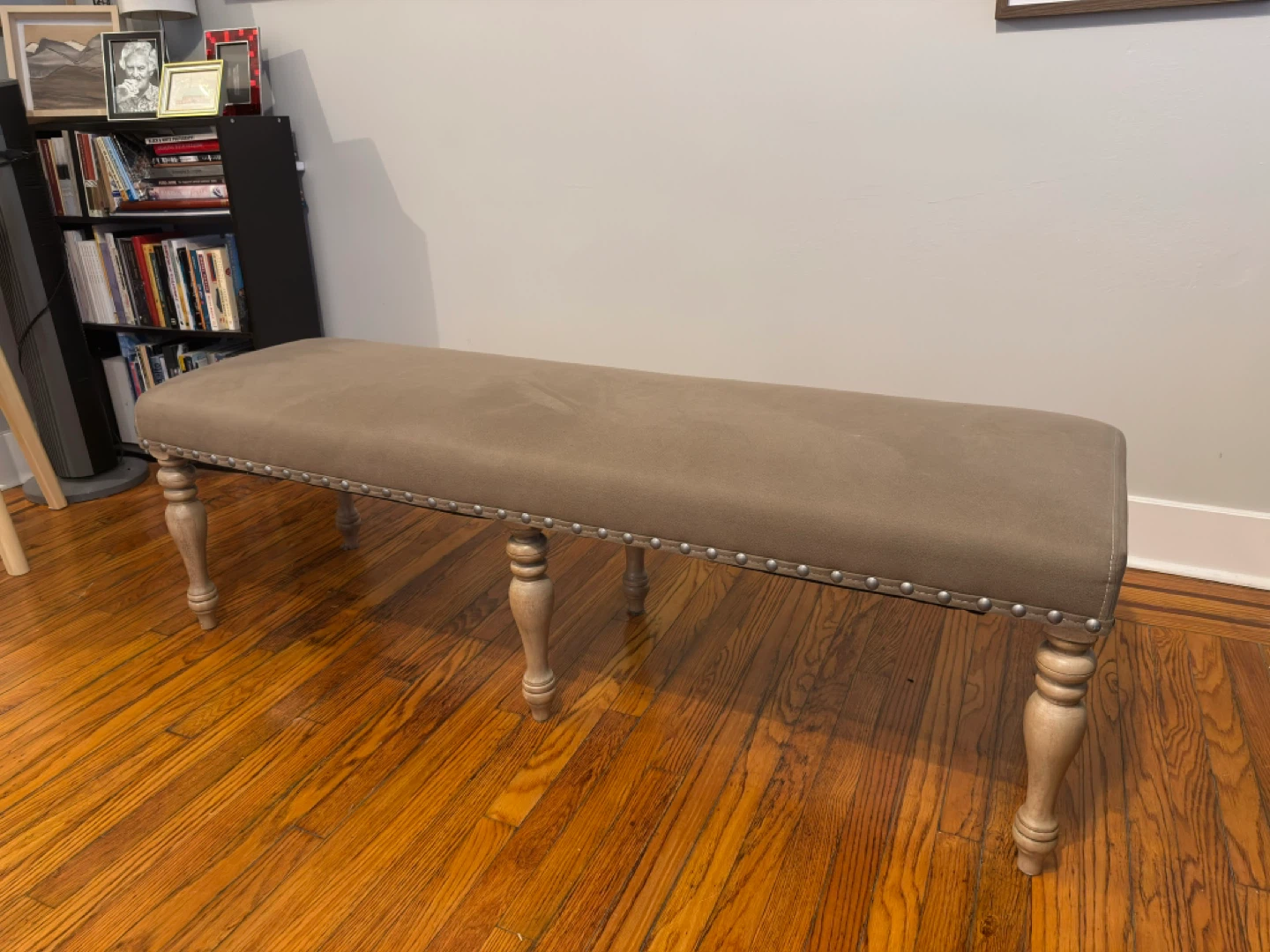 Upholstered Bench with Nailhead Trim