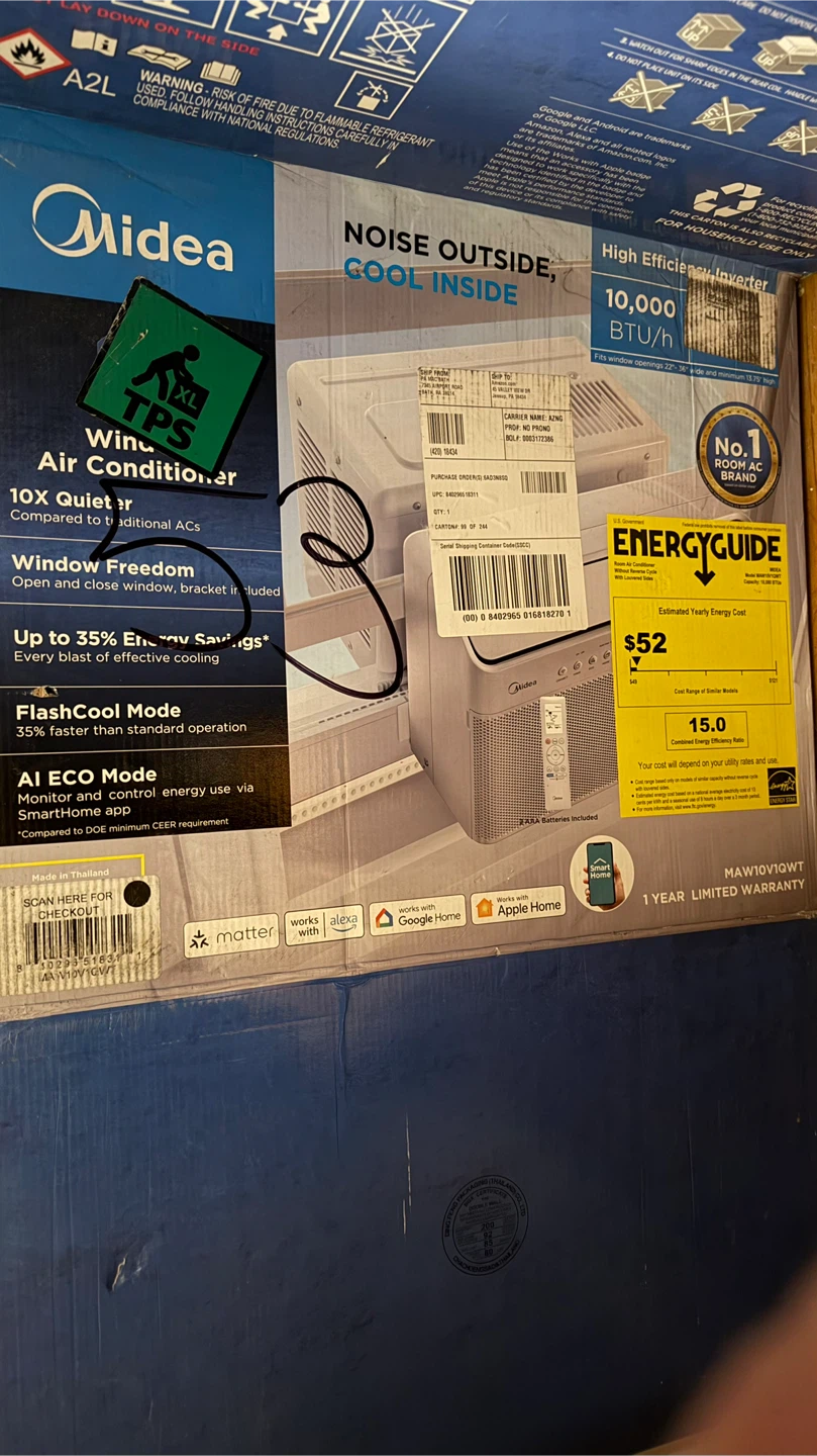 Midea 10,000 BTU Window AC - Like New! - photo 3