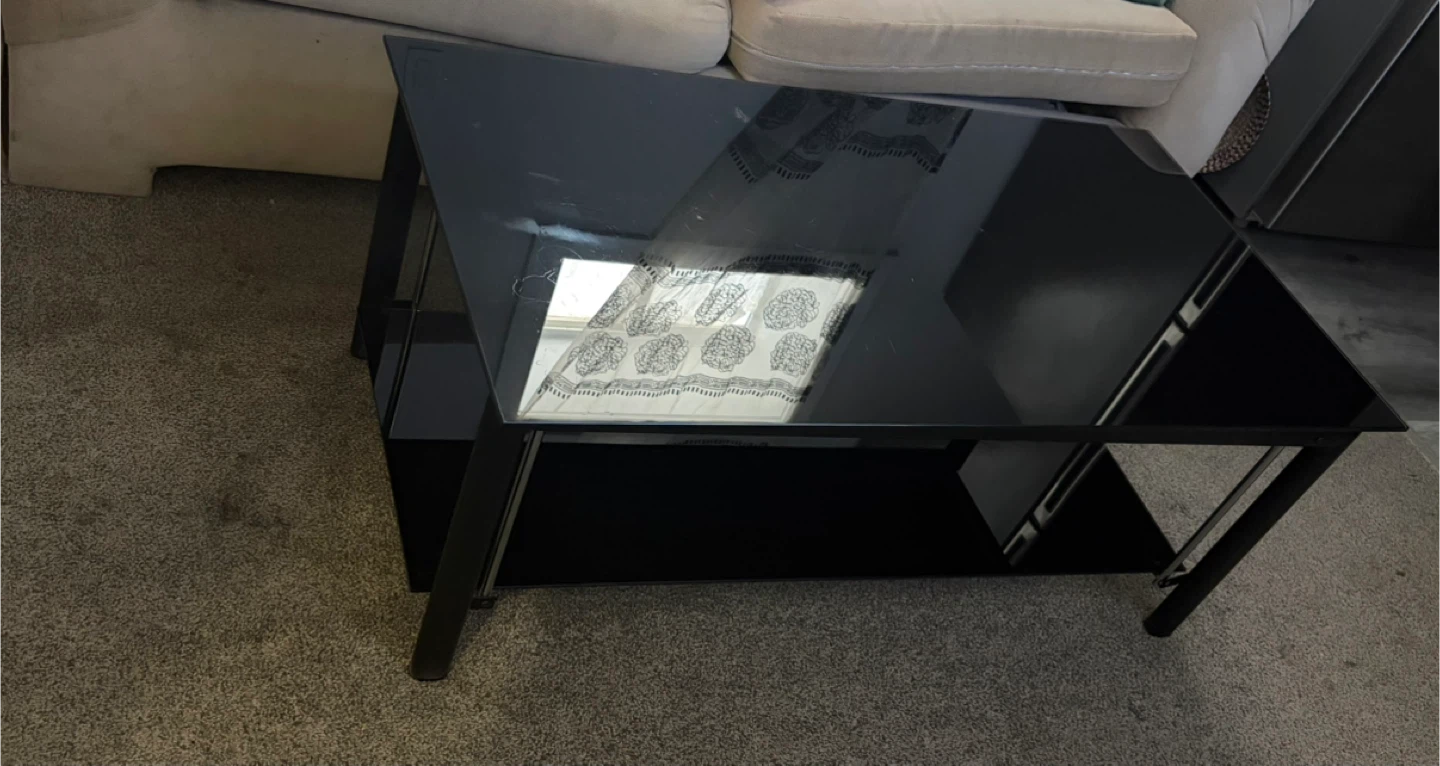 Black Glass Coffee Table