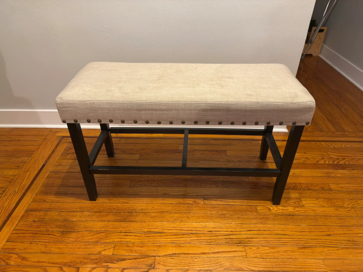 Upholstered Bench with Nailhead Trim - photo 2