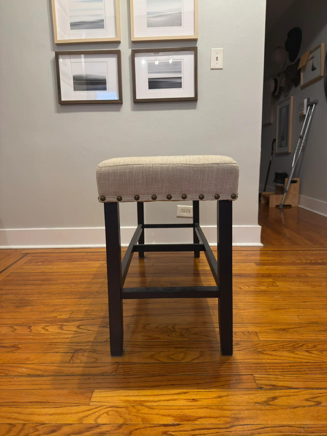 Upholstered Bench with Nailhead Trim - photo 4