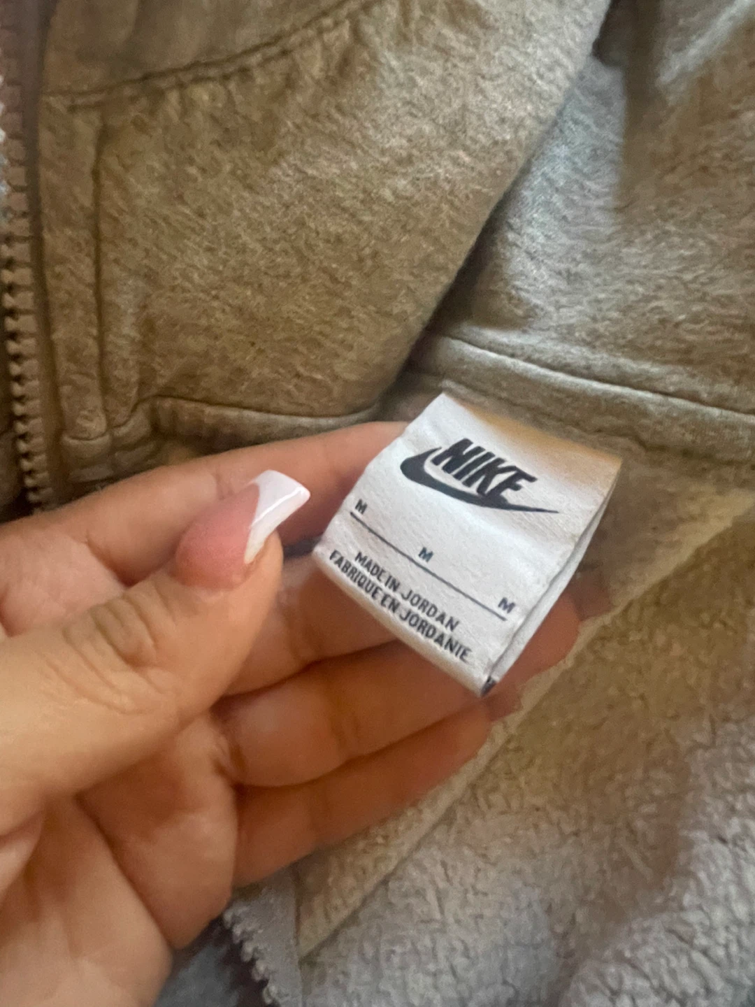 Nike Gray Zip-Up Hoodie - Size M - photo 2