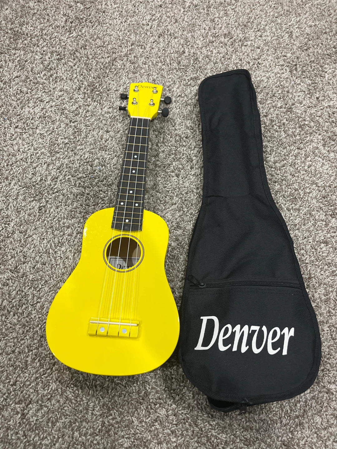Denver Yellow Ukulele with Case - photo 2