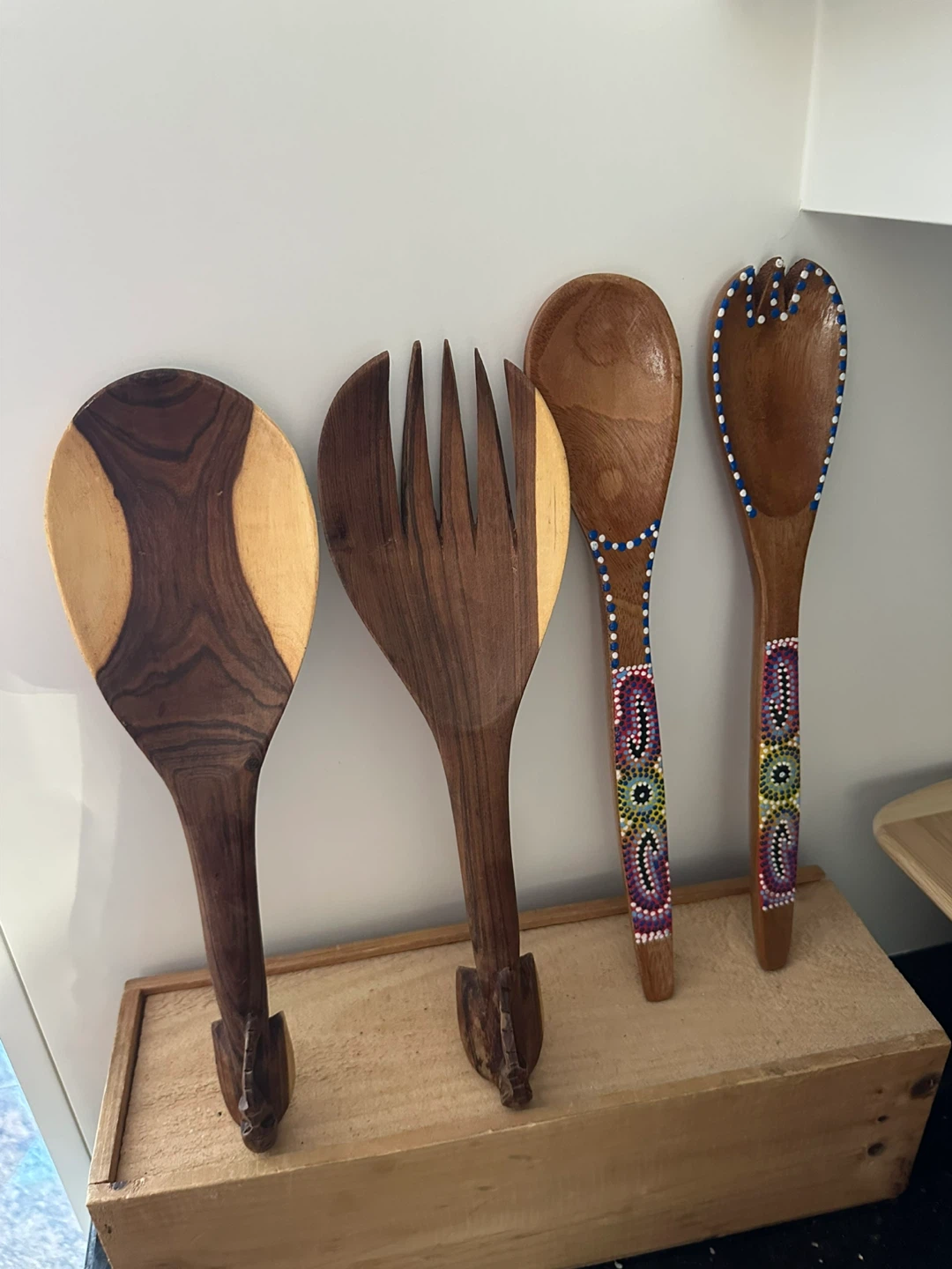Wooden Salad Serving Set Each set$19