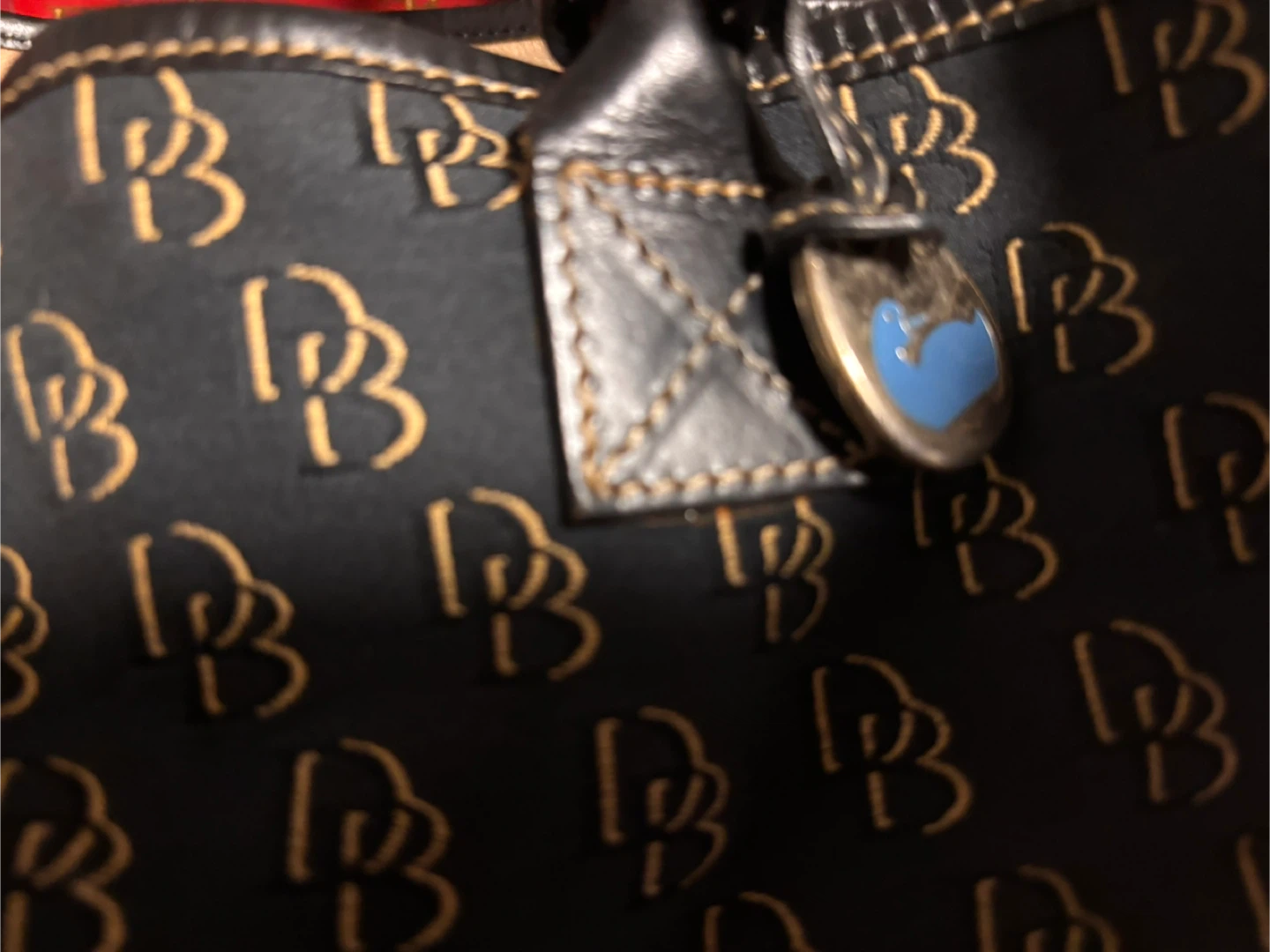 Dooney & Bourke Black/Brown DB Tote Bag - photo 4