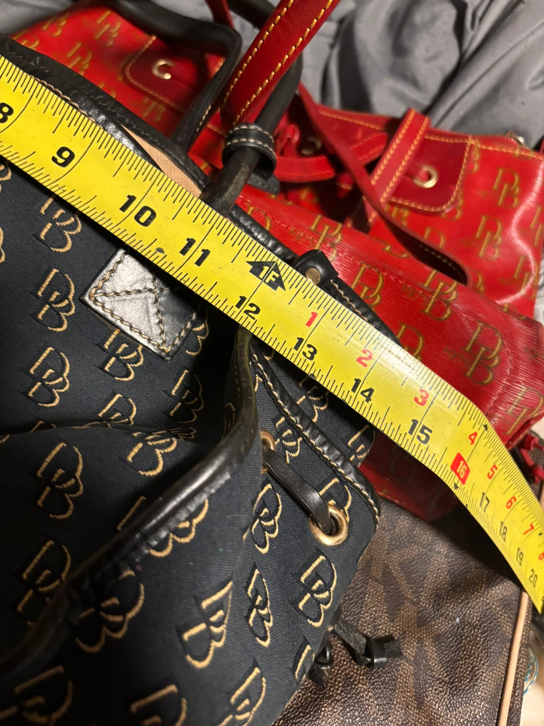 Dooney & Bourke Black/Brown DB Tote Bag - photo 5