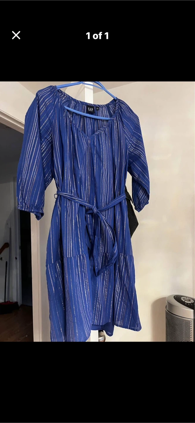GAP Blue Striped Dress - Size M