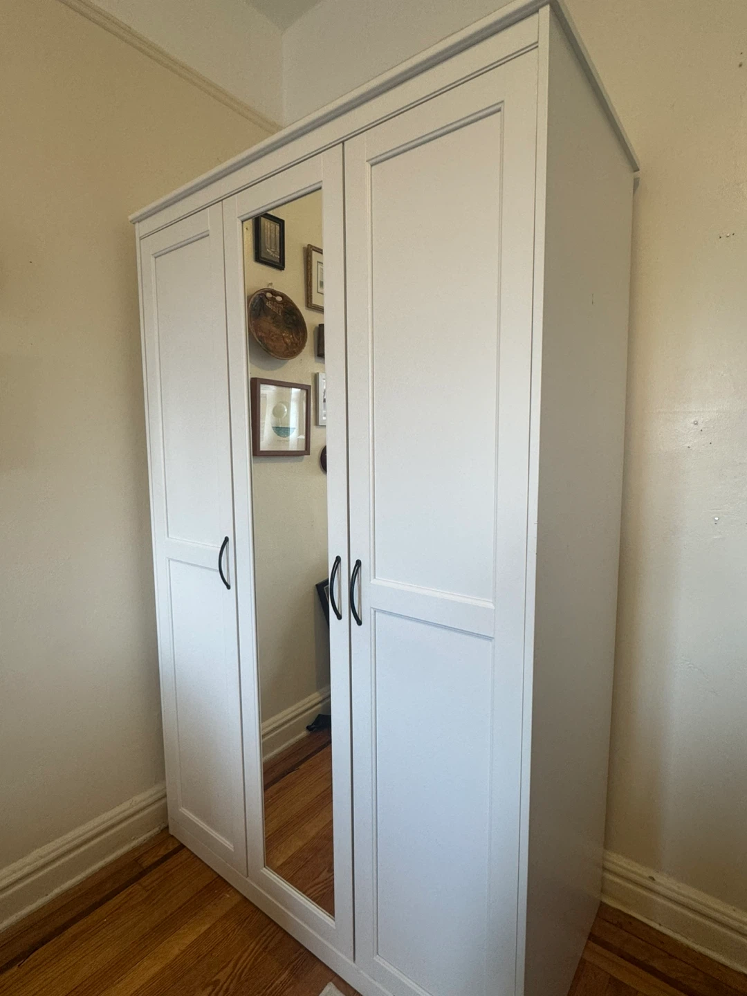 IKEA SONGESAND Wardrobe with Mirror Door